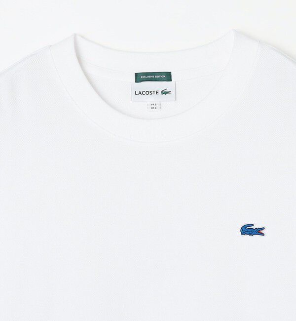 SHIPS any「【SHIPS any別注】LACOSTE: ワンポイント ピケ クルーネック Tシャツ 26AW (ロンT)◇」|Tシャツ・カットソー|