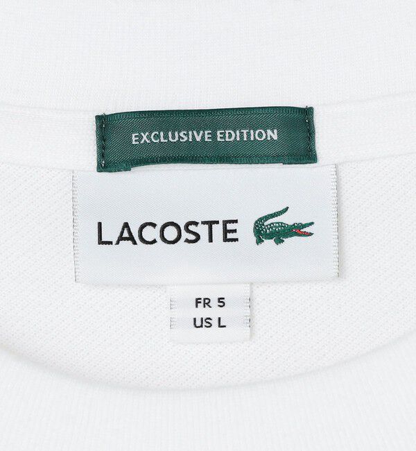SHIPS any「【SHIPS any別注】LACOSTE: ワンポイント ピケ クルーネック Tシャツ 26AW (ロンT)◇」|Tシャツ・カットソー|