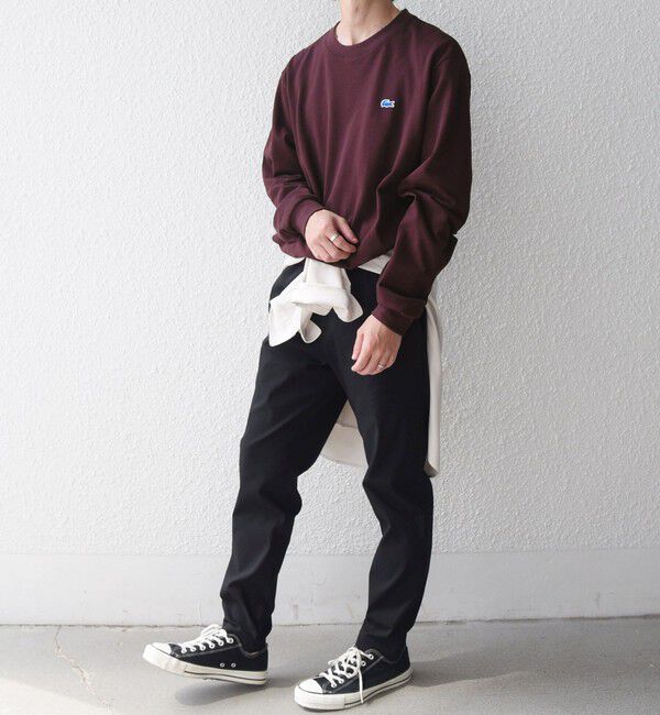 SHIPS any「【SHIPS any別注】LACOSTE: ワンポイント ピケ クルーネック Tシャツ 26AW (ロンT)◇」|Tシャツ・カットソー|