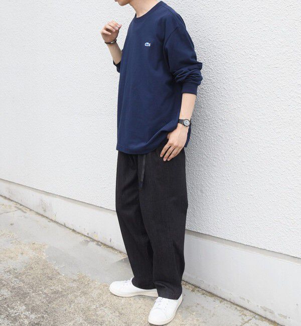 SHIPS any「【SHIPS any別注】LACOSTE: ワンポイント ピケ クルーネック Tシャツ 26AW (ロンT)◇」|Tシャツ・カットソー|
