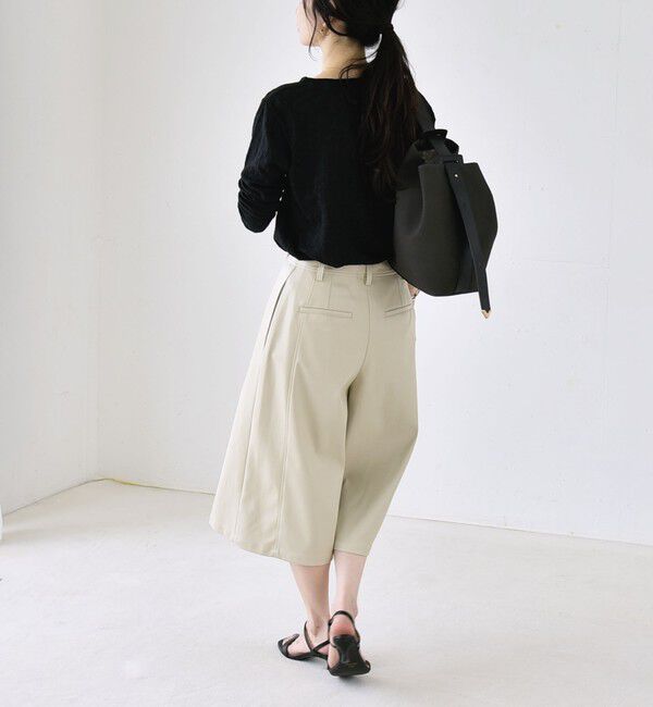 quaranciel「quaranciel:〈洗濯機可能〉シアー フラワー ジャカード コンパクト プルオーバー」|Tシャツ・カットソー|