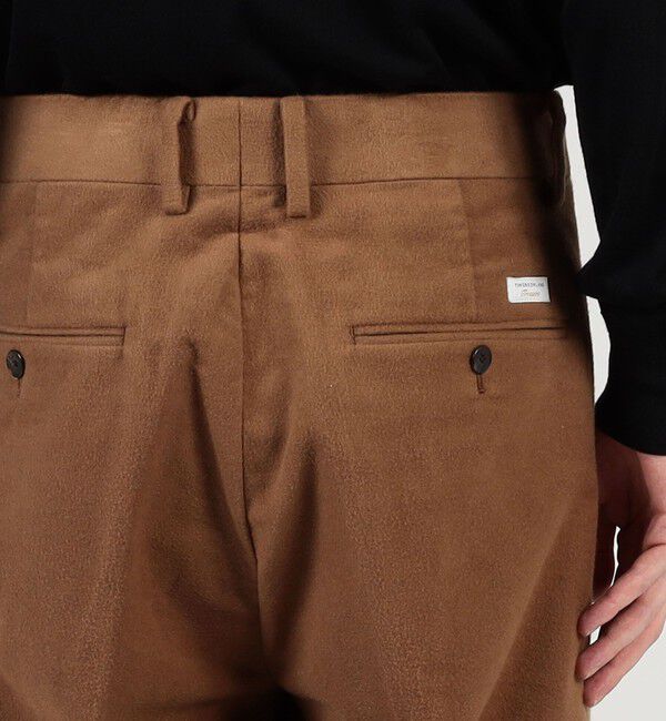 TOMORROWLAND MENS「コットンシルクモールスキン 1プリーツ テーパードパンツ」|その他|