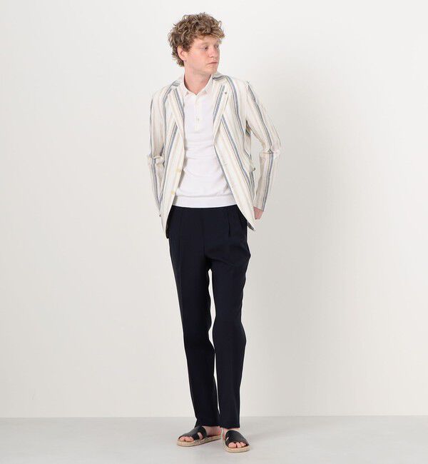 TOMORROWLAND MENS「【別注】TAGLIATORE G-LIGHT リネンレーヨン シングルブレステッド 2Bジャケット」|テーラードジャケット|