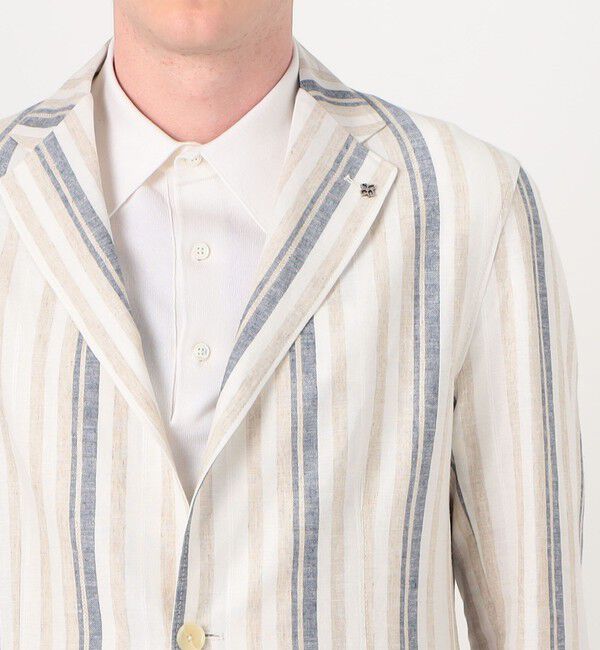 TOMORROWLAND MENS「【別注】TAGLIATORE G-LIGHT リネンレーヨン シングルブレステッド 2Bジャケット」|テーラードジャケット|