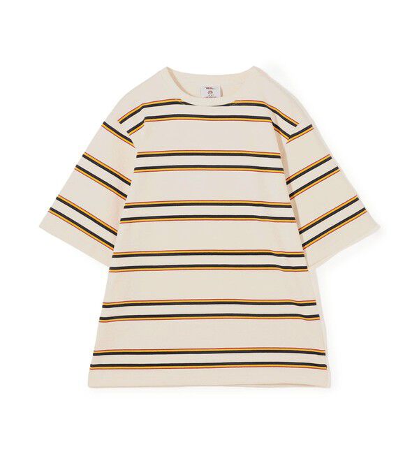 TOMORROWLAND MENS「【別注】BARBARIAN ライロウェイトコットンボーダー ハーフスリーブ クルーネックカットソー」|Tシャツ・カットソー|12 ホワイト系