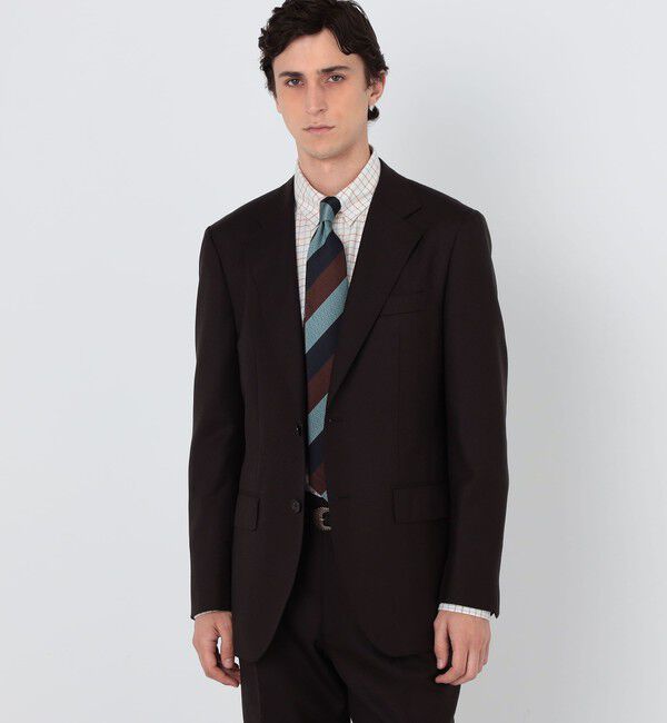 TOMORROWLAND MENS「ウール シングルブレステッド2Bジャケット BRITISH WINTER TEX DORMEUIL セットアップ対応」|テーラードジャケット|