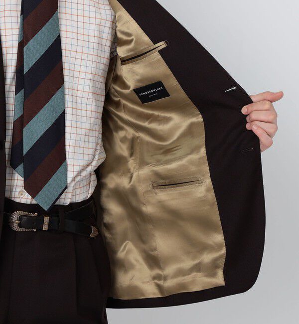 TOMORROWLAND MENS「ウール シングルブレステッド2Bジャケット BRITISH WINTER TEX DORMEUIL セットアップ対応」|テーラードジャケット|