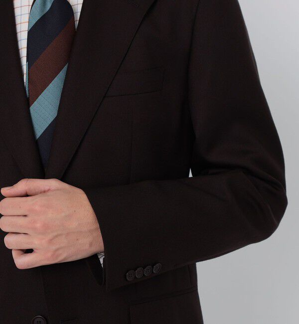 TOMORROWLAND MENS「ウール シングルブレステッド2Bジャケット BRITISH WINTER TEX DORMEUIL セットアップ対応」|テーラードジャケット|
