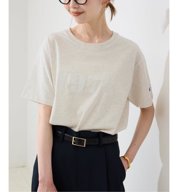SLOBE IENA「Champion/チャンピオン SLOBE別注 ロゴTシャツ」|Tシャツ・カットソー|