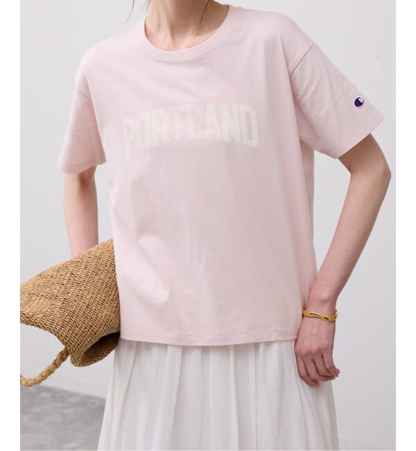 SLOBE IENA「Champion/チャンピオン SLOBE別注 ロゴTシャツ」|Tシャツ・カットソー|