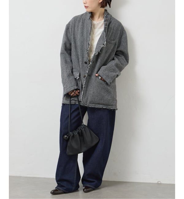 journal standard L'essage「JANE SMITH/ジェーンスミス GARMENT WASHED SILKNEP TWEED ジャケット」|テーラードジャケット|
