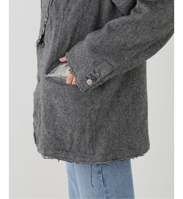 journal standard L'essage「JANE SMITH/ジェーンスミス GARMENT WASHED SILKNEP TWEED ジャケット」|テーラードジャケット|