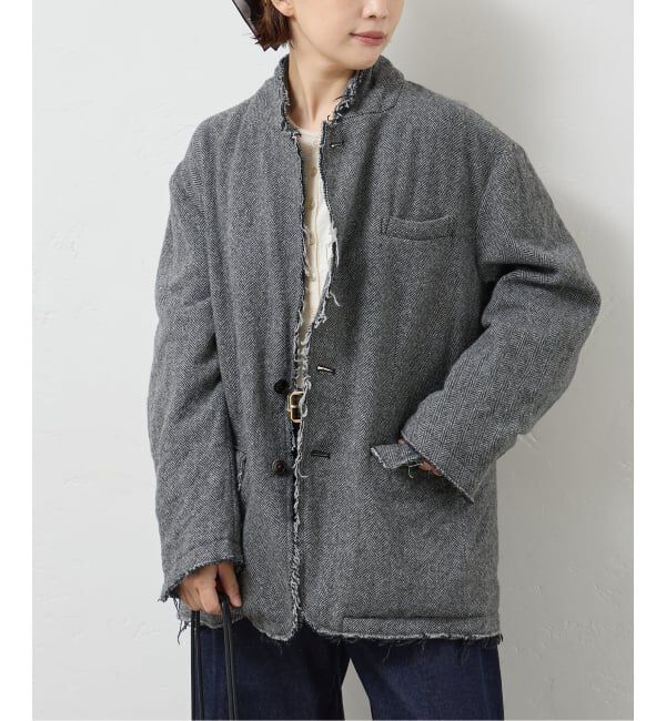 journal standard L'essage「JANE SMITH/ジェーンスミス GARMENT WASHED SILKNEP TWEED ジャケット」|テーラードジャケット|