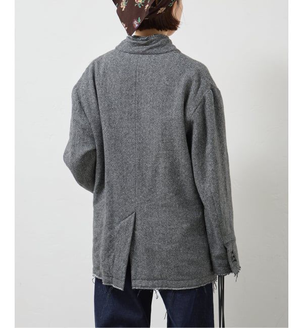 journal standard L'essage「JANE SMITH/ジェーンスミス GARMENT WASHED SILKNEP TWEED ジャケット」|テーラードジャケット|