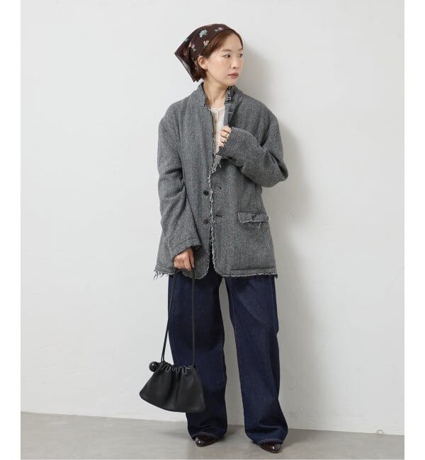 journal standard L'essage「JANE SMITH/ジェーンスミス GARMENT WASHED SILKNEP TWEED ジャケット」|テーラードジャケット|