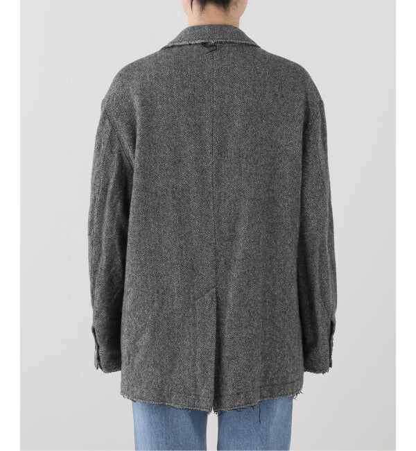 journal standard L'essage「JANE SMITH/ジェーンスミス GARMENT WASHED SILKNEP TWEED ジャケット」|テーラードジャケット|