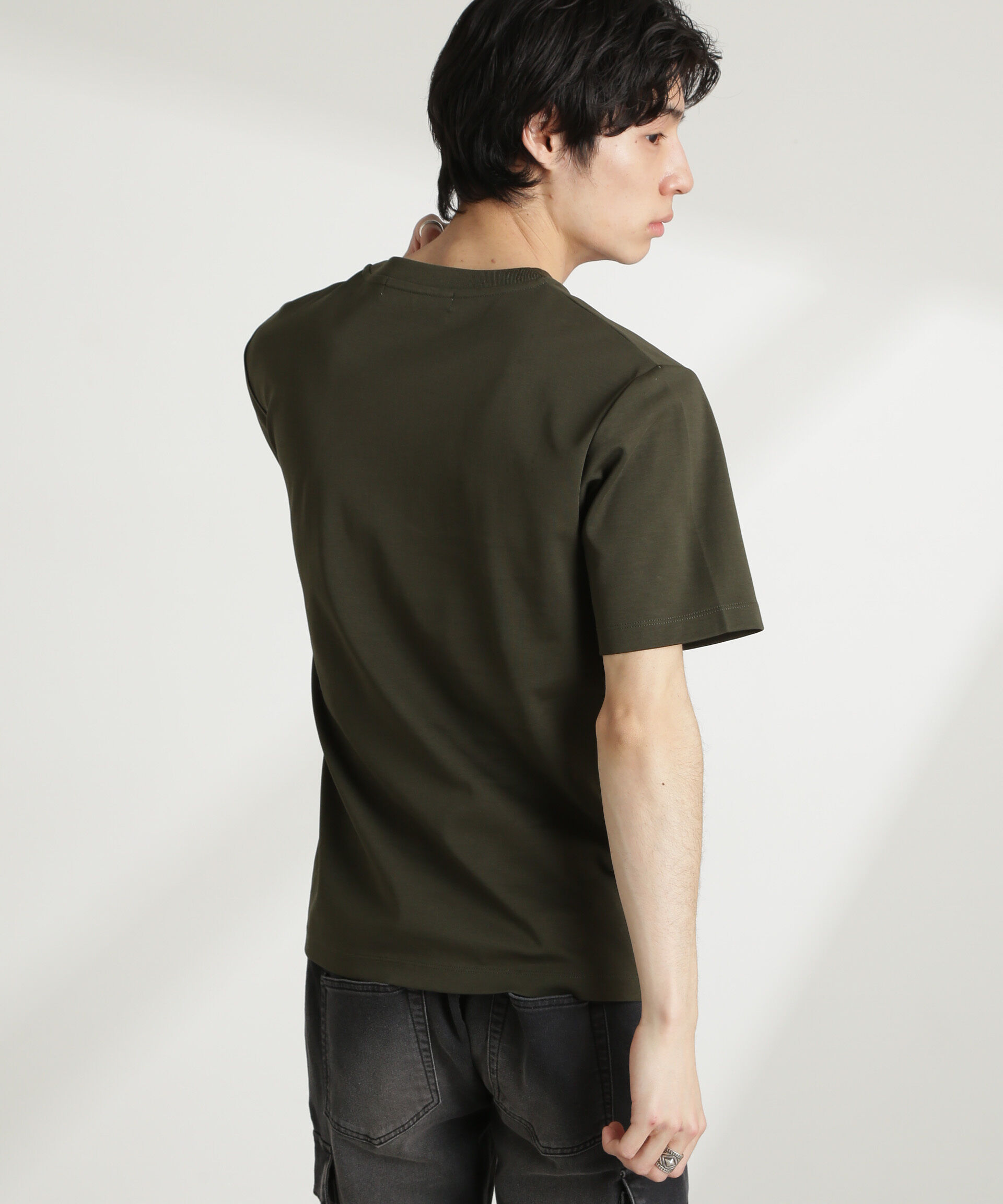 NANO universe「ダブルスムースクルーネックTシャツ 半袖」|Tシャツ・カットソー|