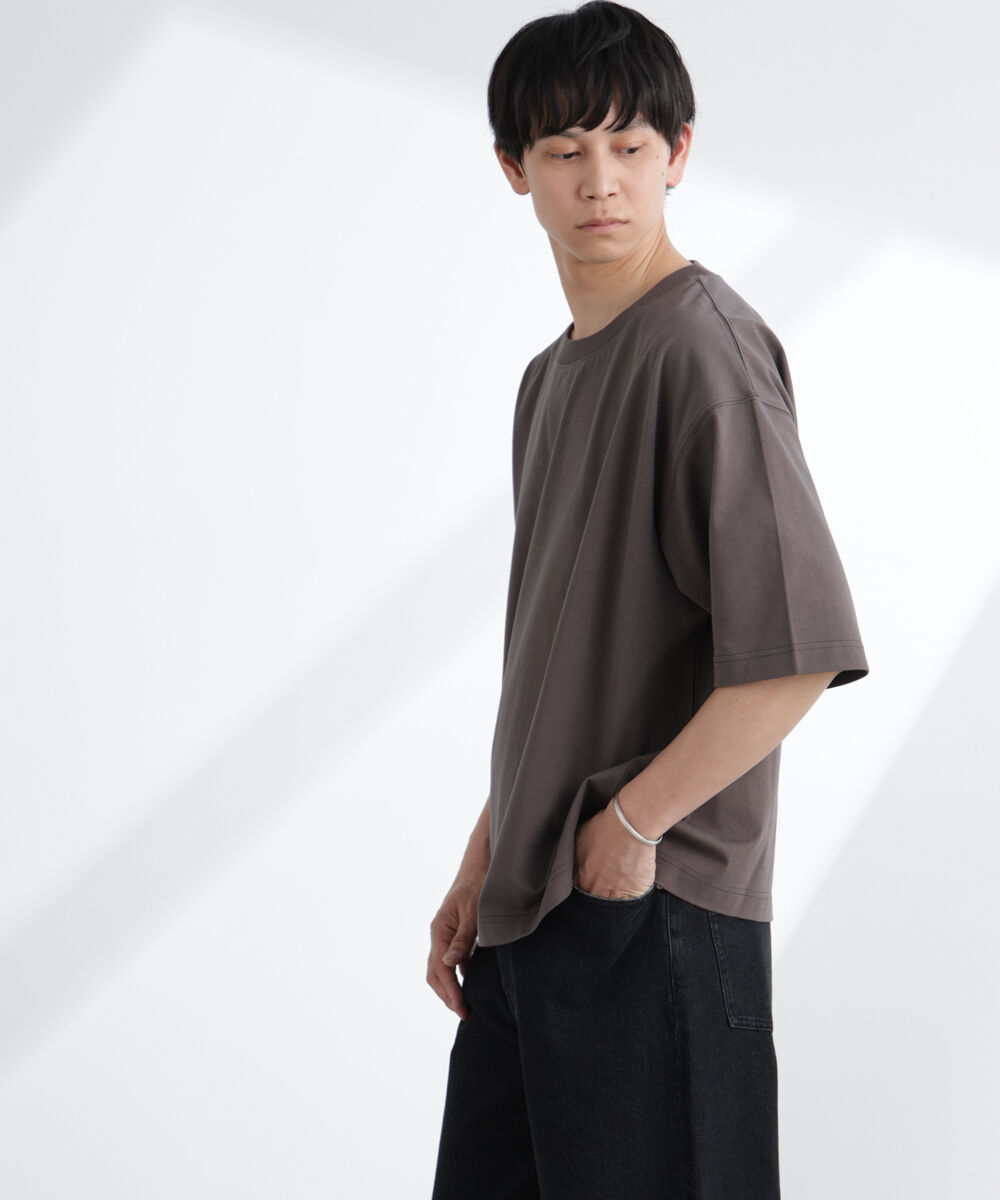 NANO universe「ヘビーウェイトワイドTシャツ 半袖」|Tシャツ・カットソー|