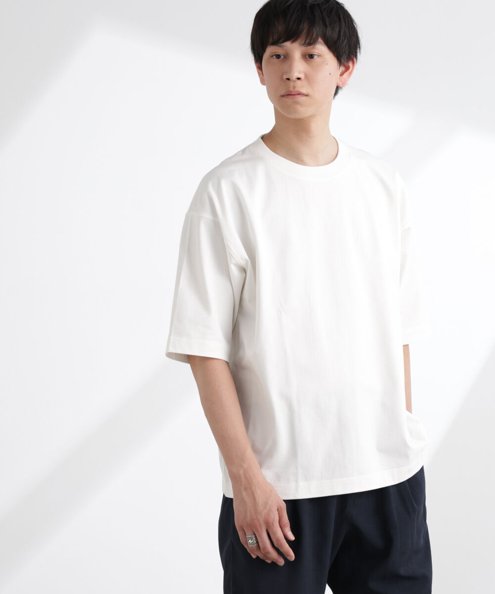 NANO universe「ヘビーウェイトワイドTシャツ 半袖」|Tシャツ・カットソー|