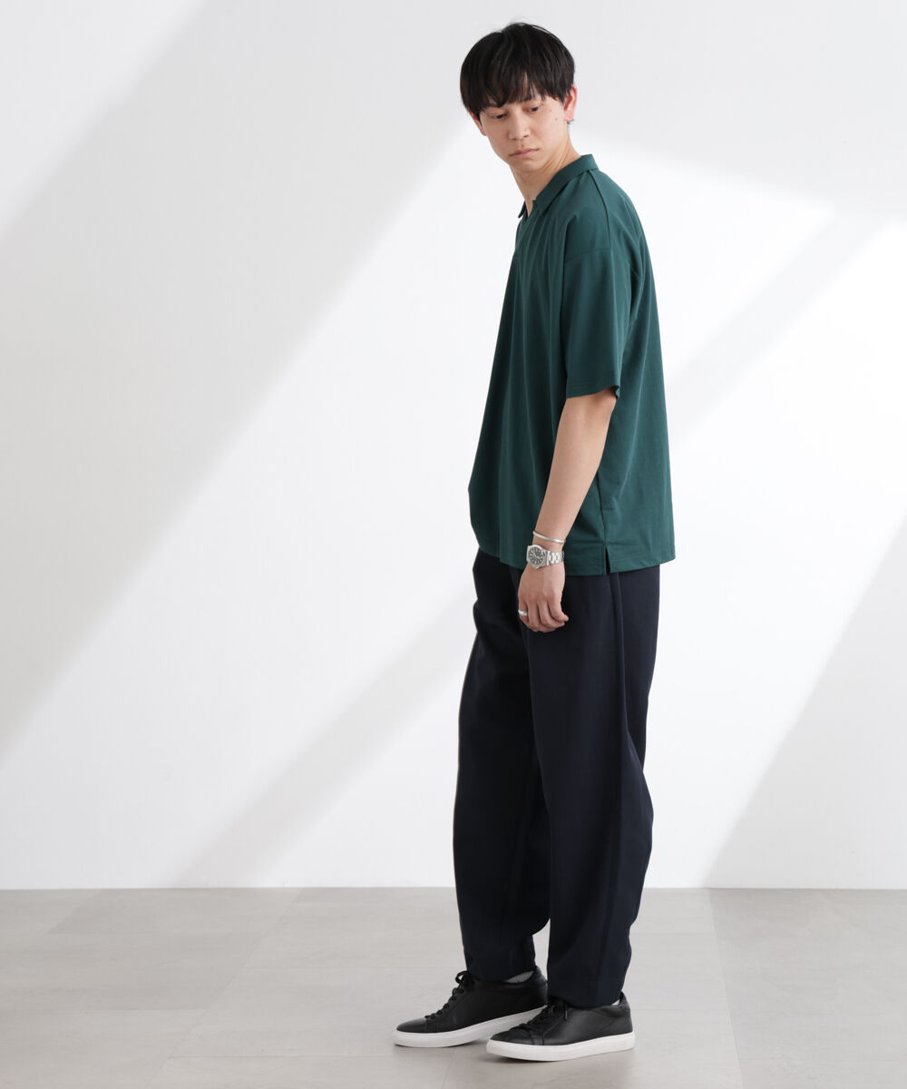 NANO universe「レーヨンナイロンポンチスキッパーシャツ 半袖」|Tシャツ・カットソー|