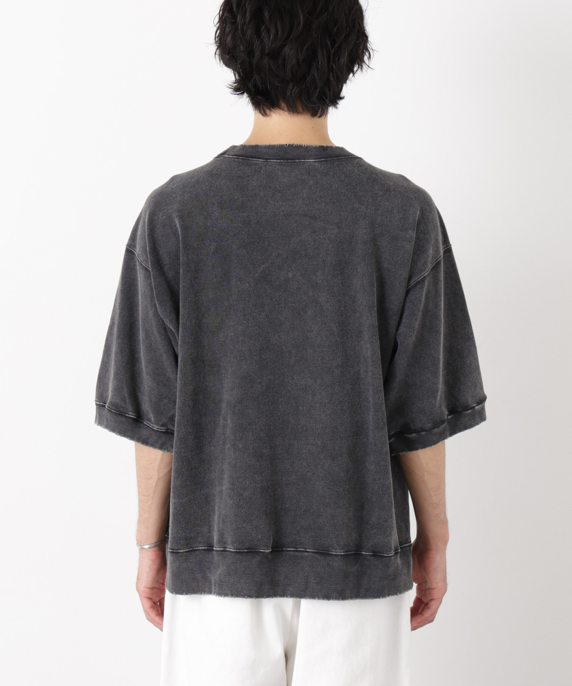 NANO universe「ケミカル加工袖線切替えTシャツ」|Tシャツ・カットソー|