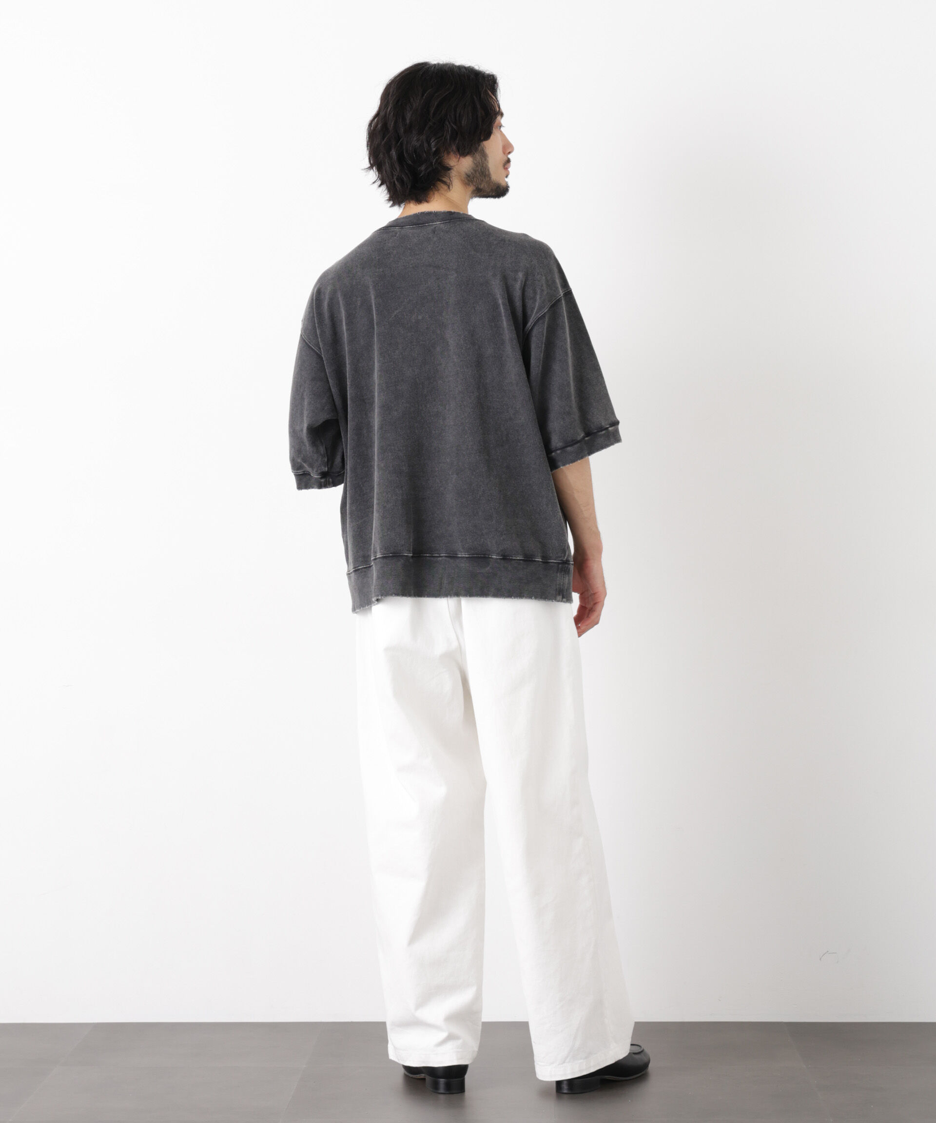 NANO universe「ケミカル加工袖線切替えTシャツ」|Tシャツ・カットソー|