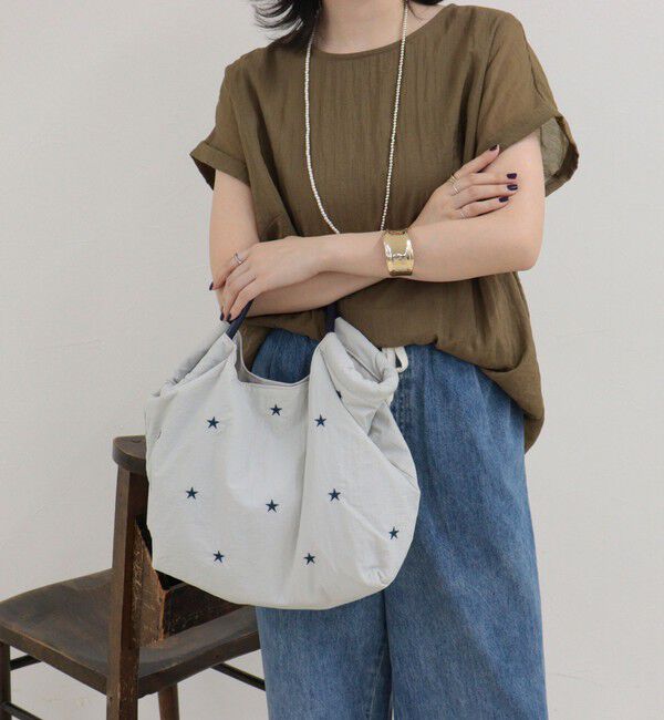fredy emue「バイカラー星刺しゅう2ＷAYトートバッグ」|トートバッグ|