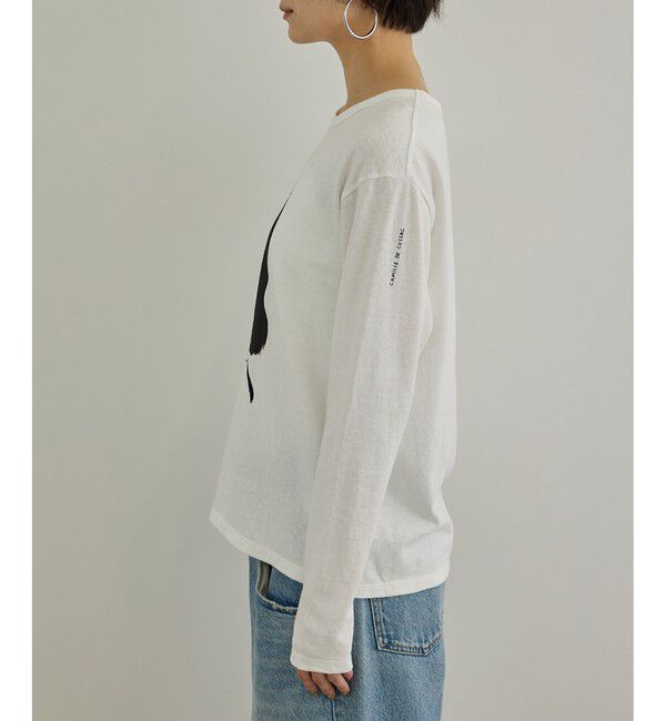 SALON adam et rope'「【Camille de Cussac for SALON】アートプリントロングスリーブTシャツ」|Tシャツ・カットソー|