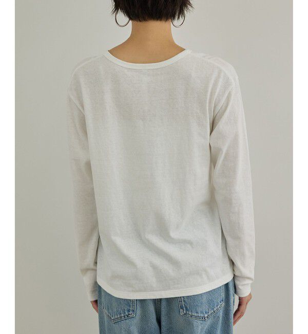 SALON adam et rope'「【Camille de Cussac for SALON】アートプリントロングスリーブTシャツ」|Tシャツ・カットソー|
