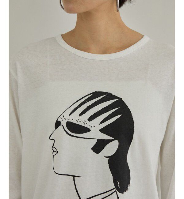 SALON adam et rope'「【Camille de Cussac for SALON】アートプリントロングスリーブTシャツ」|Tシャツ・カットソー|