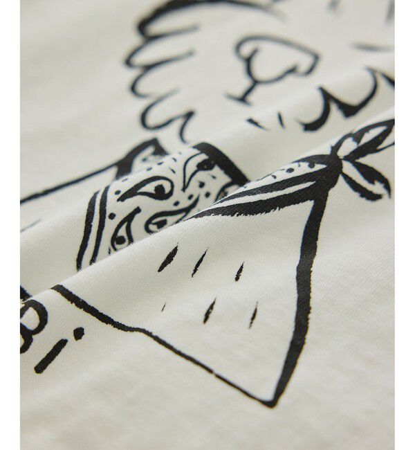 SALON adam et rope'「【Camille de Cussac for SALON】アートプリントロングスリーブTシャツ」|Tシャツ・カットソー|