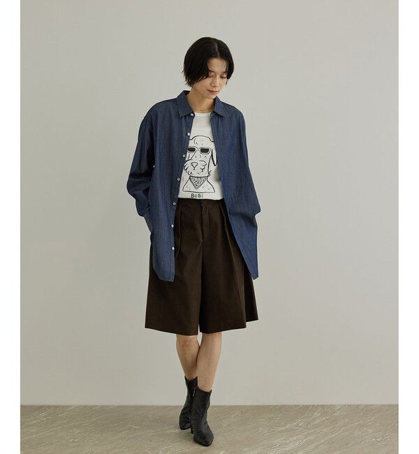SALON adam et rope'「【Camille de Cussac for SALON】アートプリントロングスリーブTシャツ」|Tシャツ・カットソー|