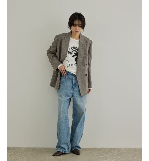 SALON adam et rope'「【Camille de Cussac for SALON】アートプリントロングスリーブTシャツ」|Tシャツ・カットソー|