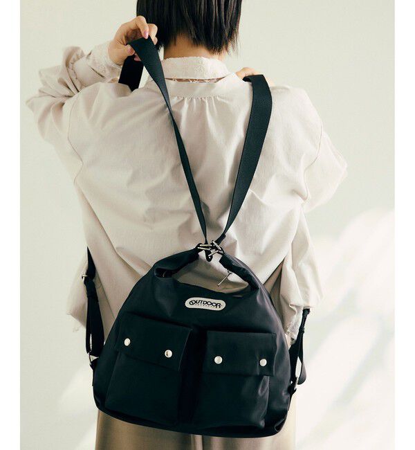 VIS「WEB限定追加【OUTDOOR PRODUCTS】VIS別注 ダブルポケット ショルダーバッグ / マルチWAY」|ショルダー・メッセンジャー|