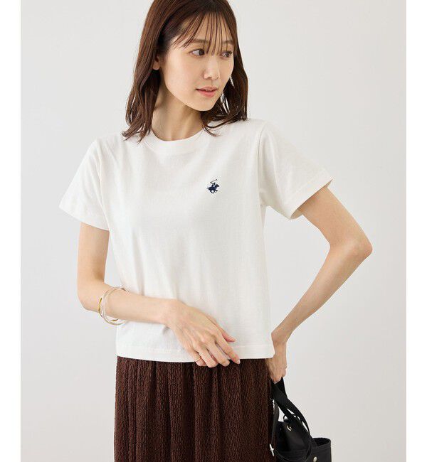 Rope&rsquo;Picnic「【BEVERLYHILLS POLO CLUB・一部店舗限定】アイコン刺繍コンパクトTシャツ」|Tシャツ・カットソー|
