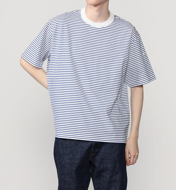ORCIVAL「ORCIVAL | コットン ストレッチ クルーネック半袖Tシャツ MEN」|Tシャツ・カットソー|NAVY系1