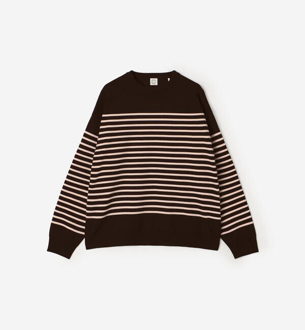 ORCIVAL「ORCIVAL | クルーネックボーダーニットプルオーバー MEN」|ニット・セーター|