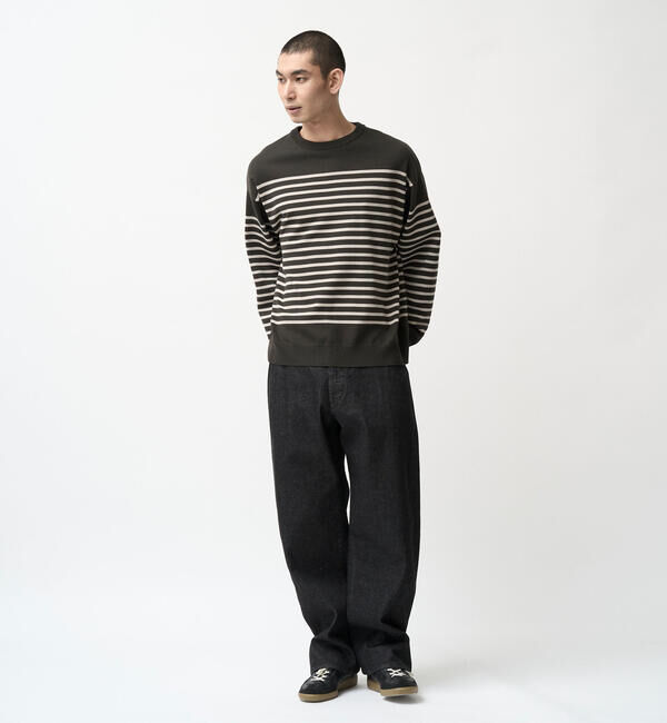 ORCIVAL「ORCIVAL | クルーネックボーダーニットプルオーバー MEN」|ニット・セーター|