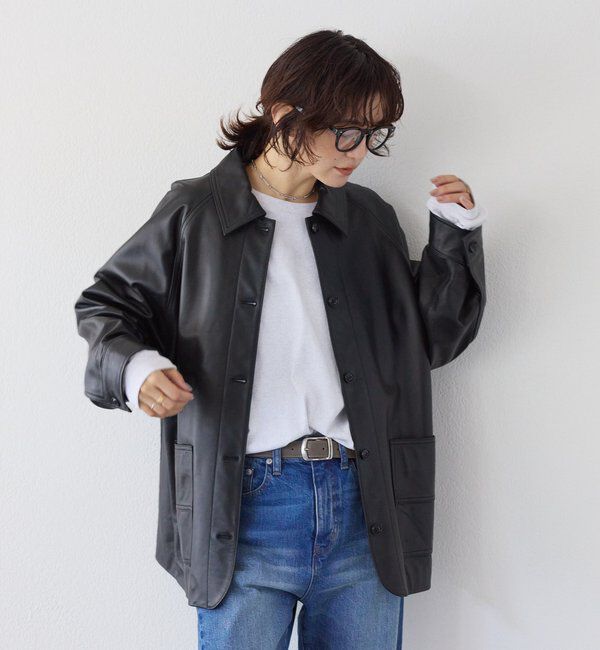  「【MONN.:.】【ラムレザー】レザージャケット」|その他|