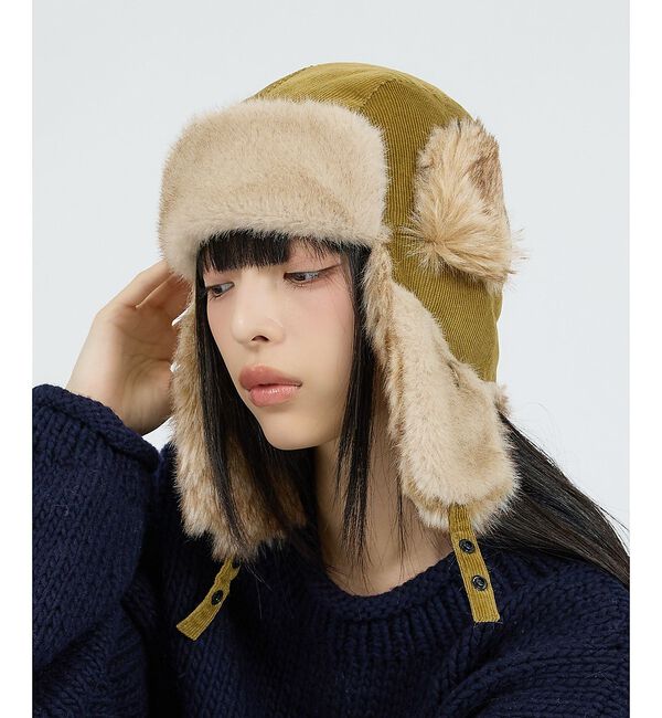 Rouge vif「【Ruben/ルーベン】コーデュロイ フライトキャップ/RUS-6481/COR」|その他|