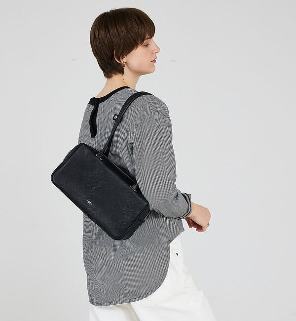 LOWELL things「【新色追加】Raffy/レザースクエアボストン」|ボストンバッグ|