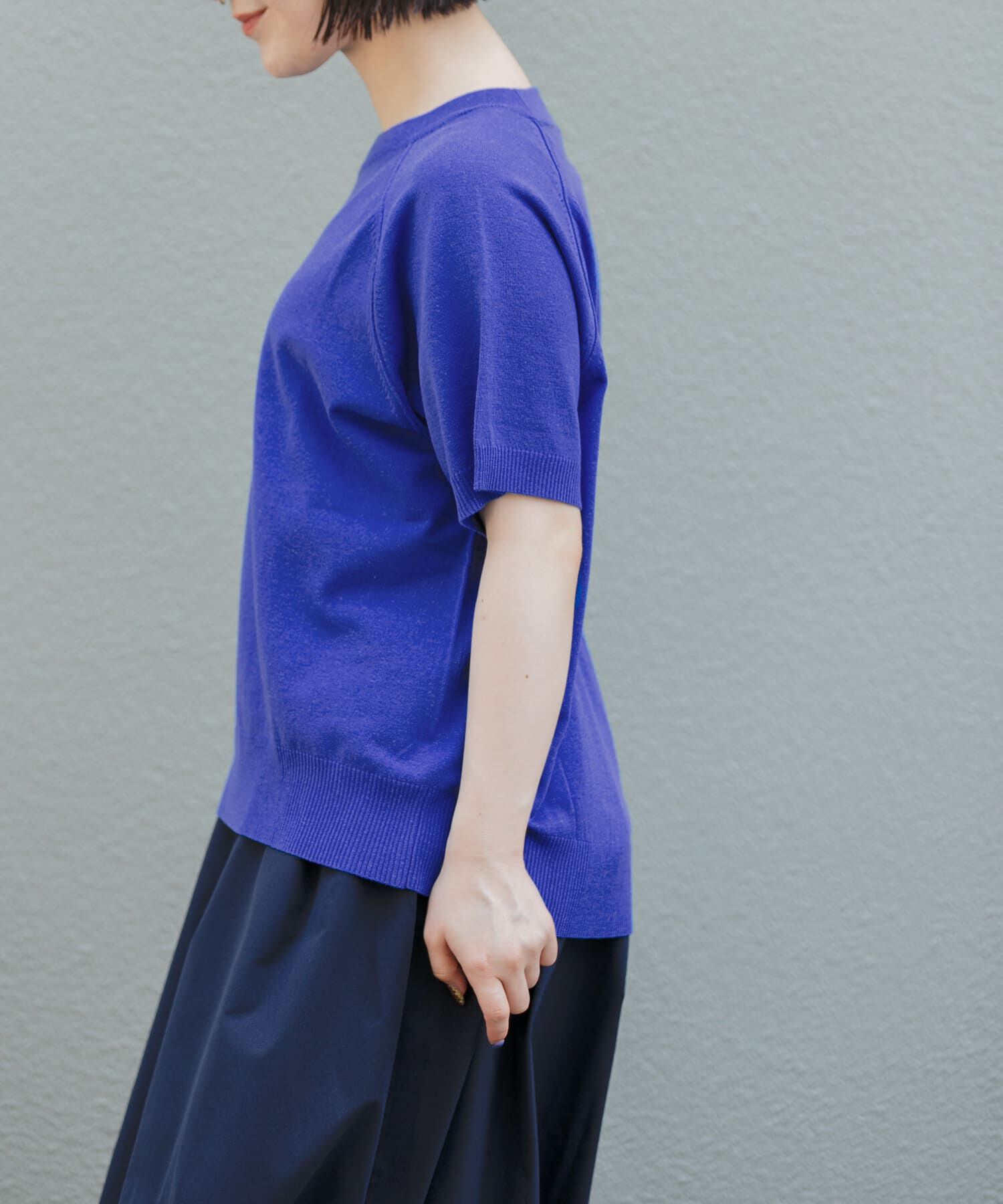 URBAN RESEARCH DOORS「FORK&SPOON　ラグランスリーブニットTシャツ」|ニット・セーター|