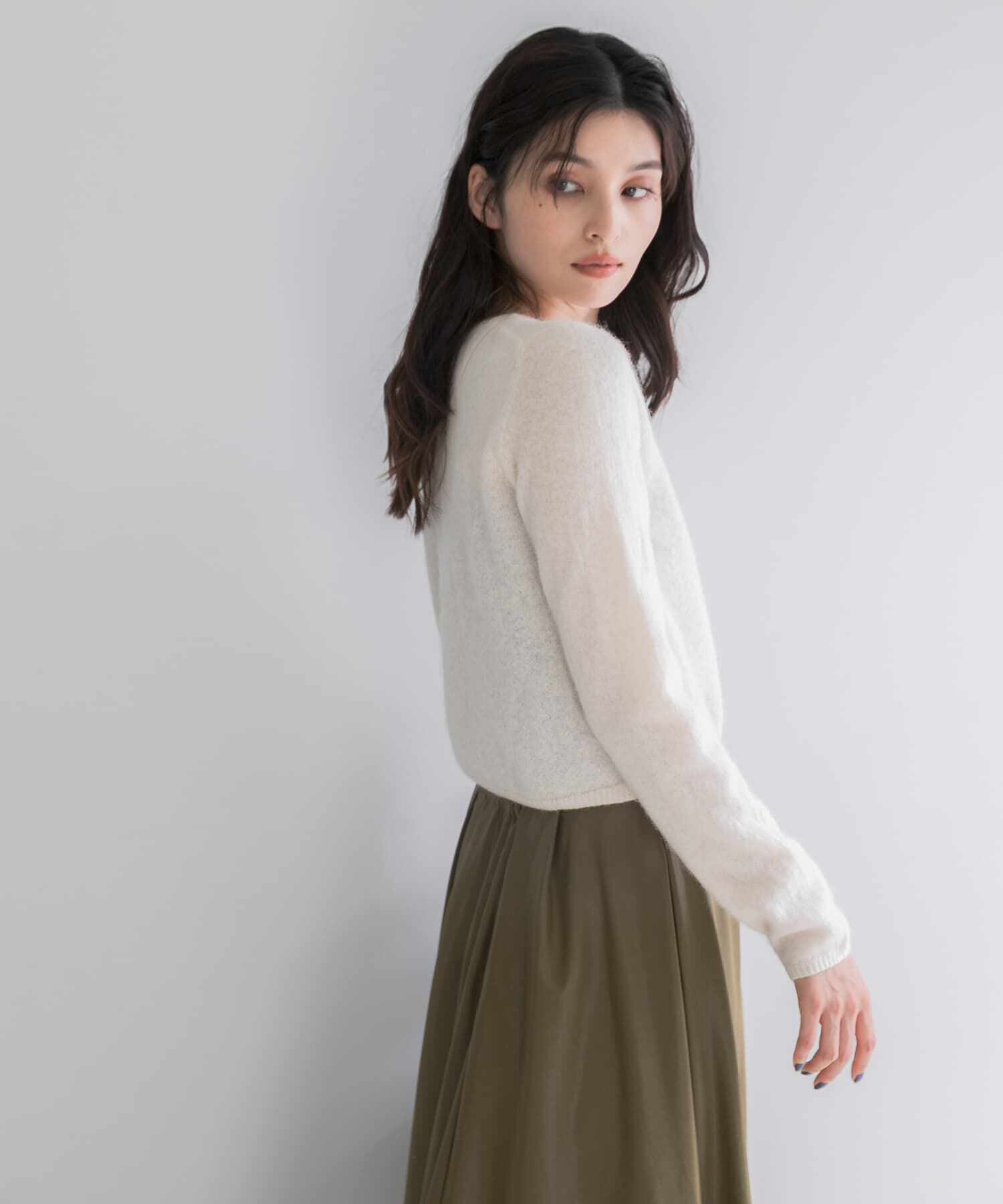 URBAN RESEARCH ROSSO「ベビーアルパカコンパクトニット」|ニット・セーター|