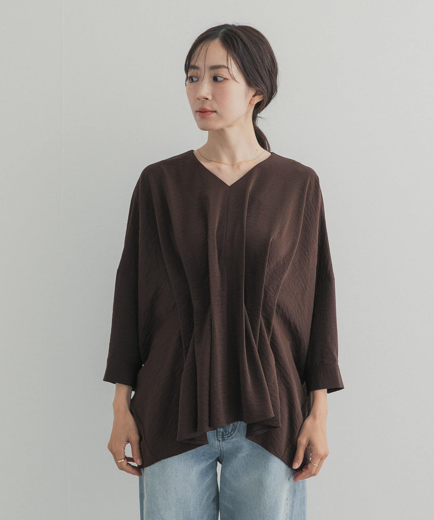 URBAN RESEARCH DOORS「ウエストタックドルマンブラウス」|シャツ・ブラウス|