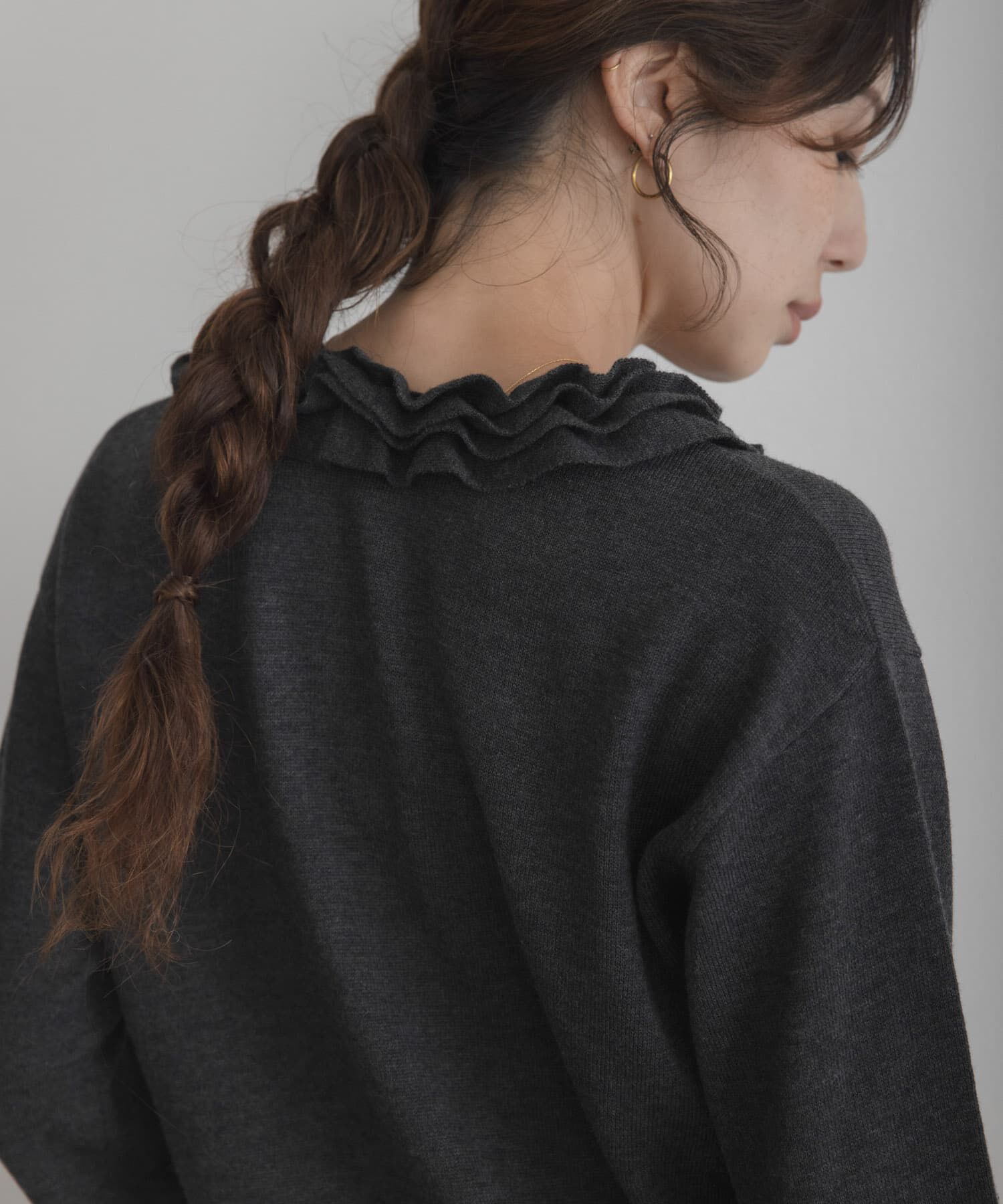 Sonny Label 「『WEB限定』フロントフリルニットプルオーバー」|ニット・セーター|