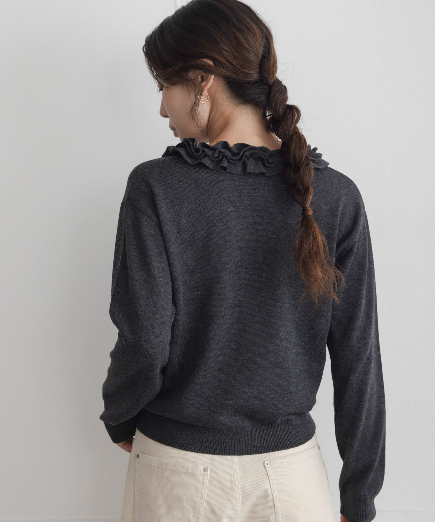 Sonny Label 「『WEB限定』フロントフリルニットプルオーバー」|ニット・セーター|