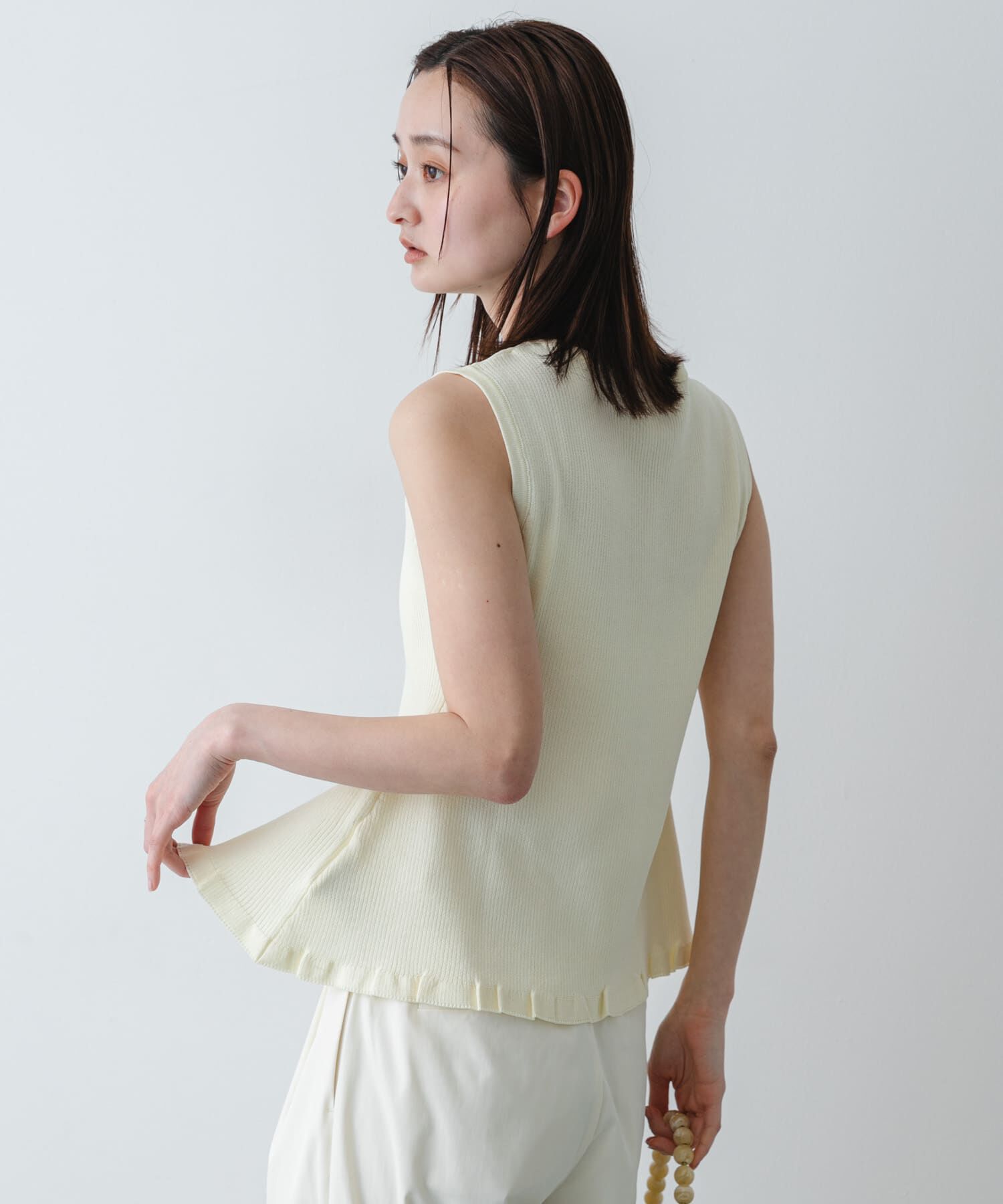 SENSE OF PLACE by URBAN RESEARCH「『洗濯可/毛玉防止』SKINProof抗ピルペプラムニットカーディガン」|ニット・セーター|
