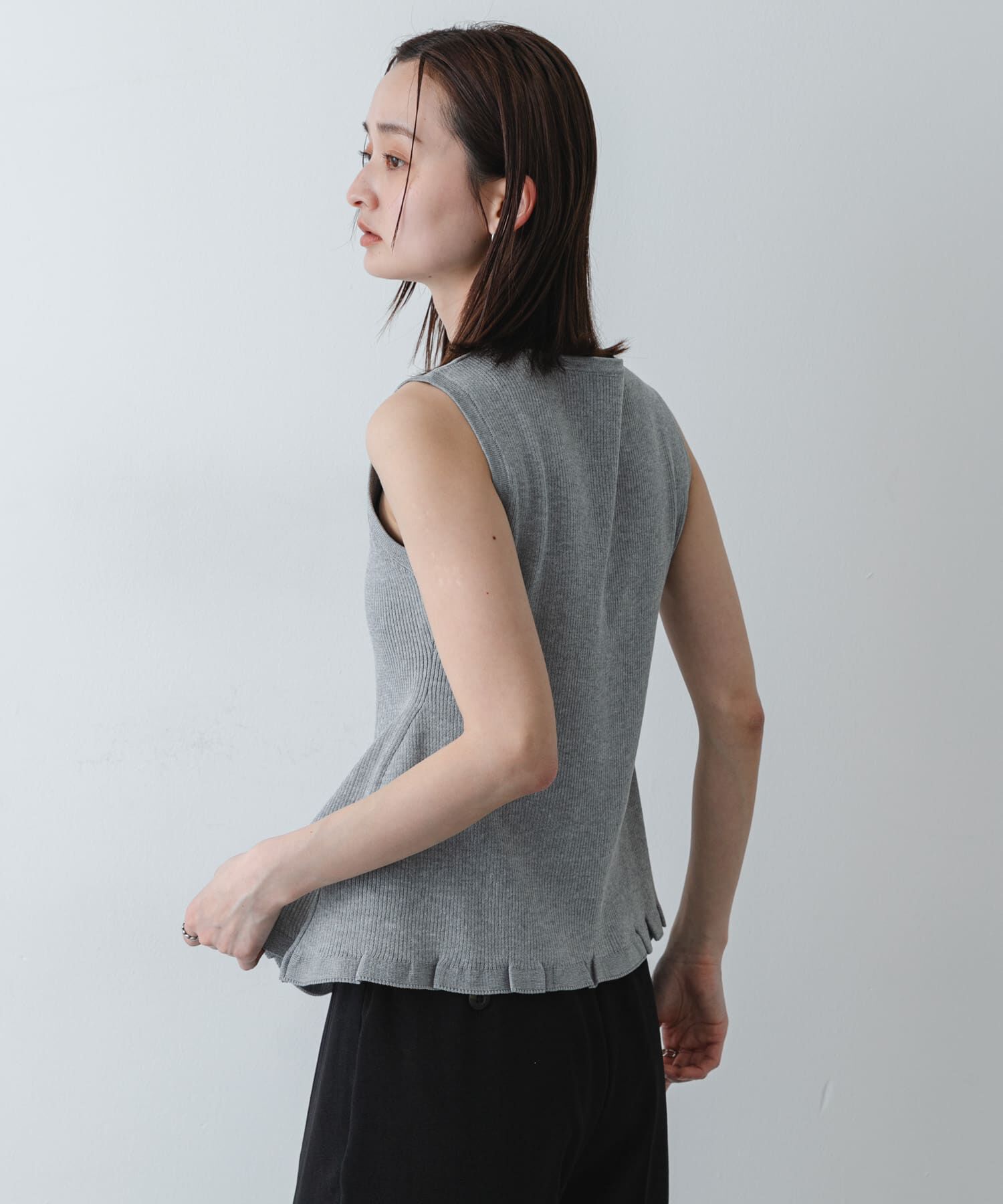 SENSE OF PLACE by URBAN RESEARCH「『洗濯可/毛玉防止』SKINProof抗ピルペプラムニットカーディガン」|ニット・セーター|