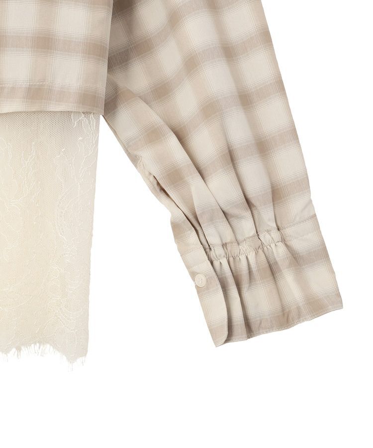 earth music&ecology「適ON レースヘムシャツ」|シャツ・ブラウス|