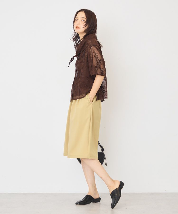 AMERICAN HOLIC「【2点セット】メッシュレース半袖シャツ+スカーフ」|シャツ・ブラウス|
